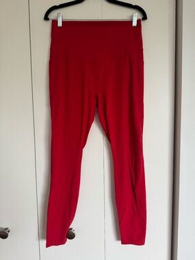 Red Leggings - Halara